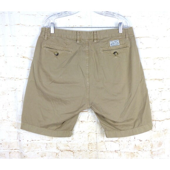 Deus Ex Machina Chino Shorts Mens 36X9 Khaki Tan Cotton DMS23324 Preppy Golf - Picture 2 of 14